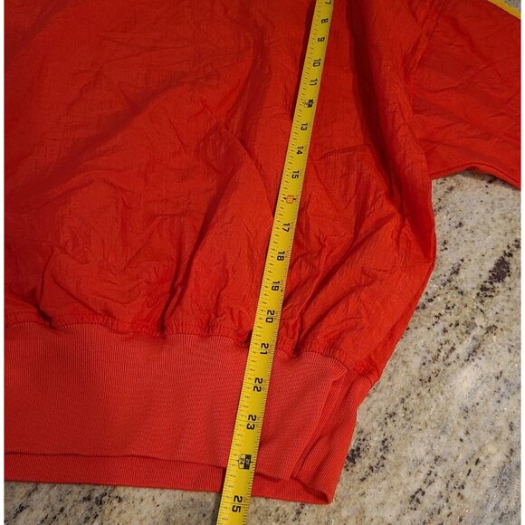 Vintage Lizwear Women Sz M Red Yellow Nylon Sweatshirt Wonder Women Marvel Vibes - Picture 4 of 15